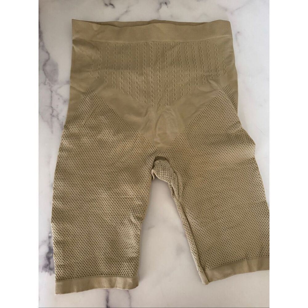 Women's  abdomen thigh tan high rise shapewear Spanx underdress small girdle L/X